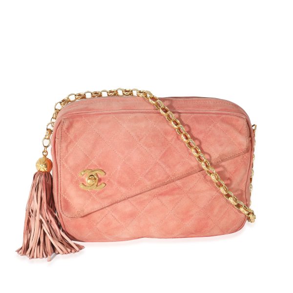 133055 fv d7480816 2477 46fc 972b b648129e3ac0 Chanel Pink Suede Bijoux Chain Camera Bag