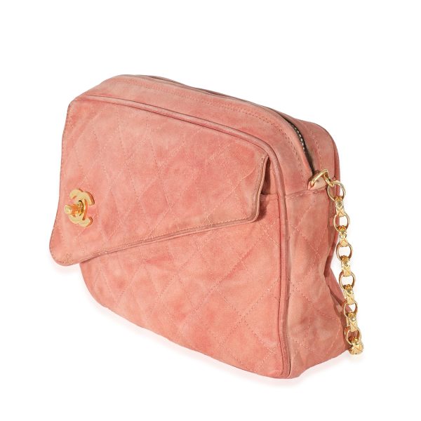 133055 sv f21afcc5 eebd 49d6 96ed 3c35556015b8 Chanel Pink Suede Bijoux Chain Camera Bag