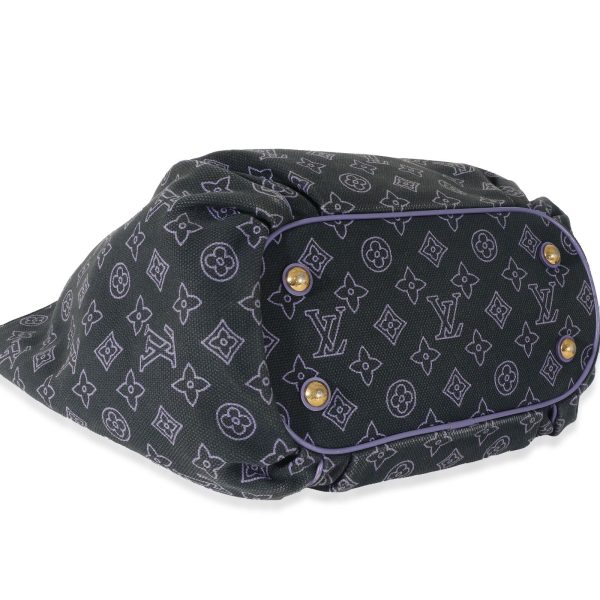 133069 stamp Louis Vuitton Purple Marine Canvas Cabas Ipanema PM