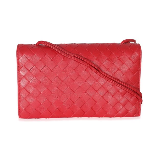 133076 pv Bottega Veneta Apple Candy Intrecciato Lambskin Trio Pouch