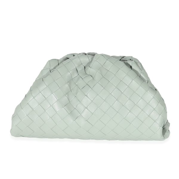 133083 pv Bottega Veneta Sage Intrecciato Teen Pouch