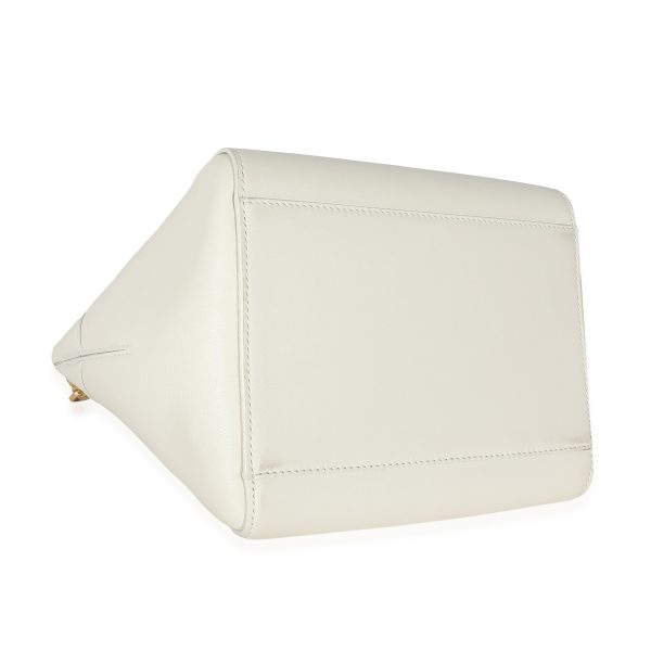 133095 bv Loewe Soft White Calfskin Small Hammock Nugget Bag