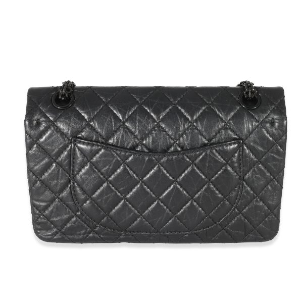 133145 pv Chanel So Black Quilted Calfskin 255 Reissue 225 Double Flap Bag