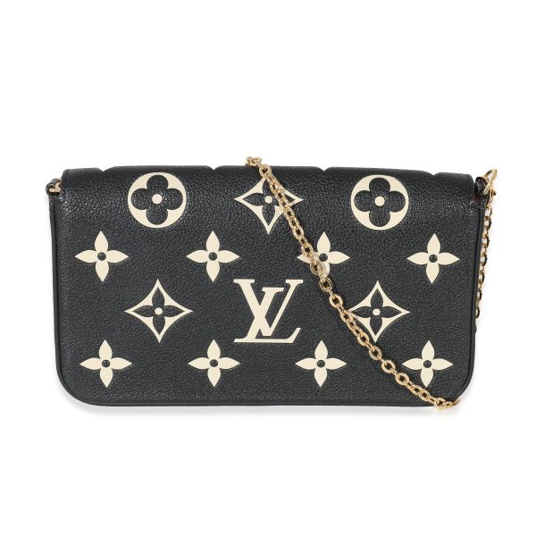 133163 pv Louis Vuitton Bicolor Monogram Empreinte Félicie Pochette