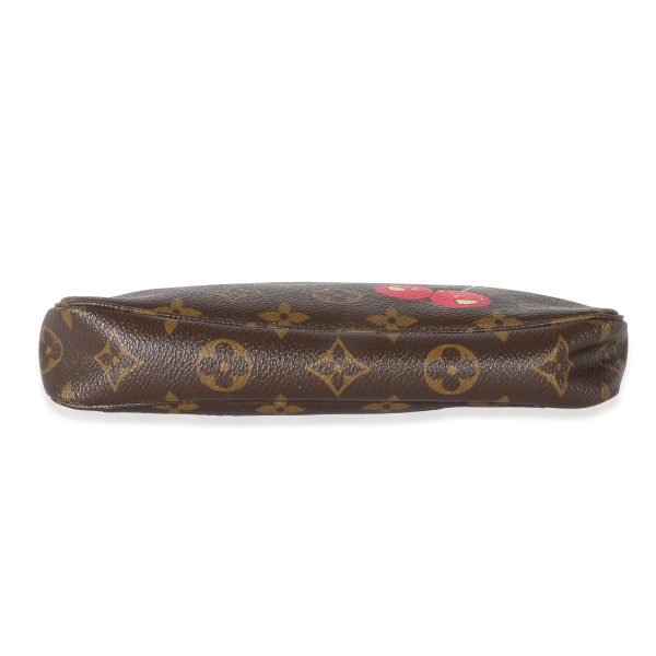 133169 stamp Louis Vuitton Monogram Canvas Cerises Pochette Accessoires