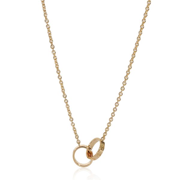 133176 fv Cartier Love Interlocking Circles Pendant Necklace in 18KT Yellow Gold