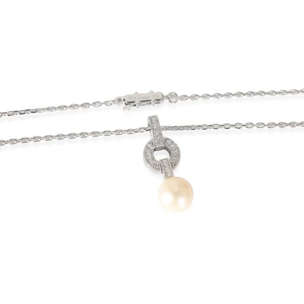 133200 clasp Cartier Himalia Pearl Pendant in 18K White Gold 025 CTW