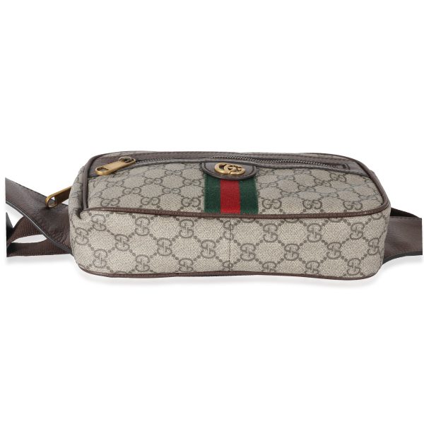 133216 stamp Gucci Beige GG Supreme Canvas Ophidia Belt Bag