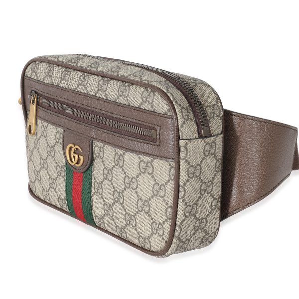 133216 sv Gucci Beige GG Supreme Canvas Ophidia Belt Bag