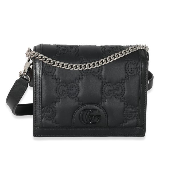 133229 fv Gucci Black Nylon Leather Mini GG Bag