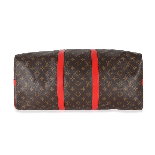 133231 clasp Louis Vuitton Coquelicot Monogram Canvas Keepall Bandouliere 50