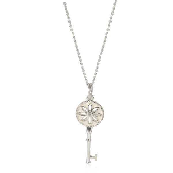 133242 fv Tiffany Co Daisy Key Diamond Pendant in Sterling Silver 001 CTW