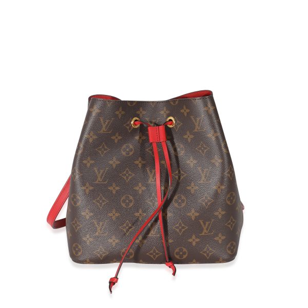 133319 fv Louis Vuitton Coquelicot Monogram Canvas NéoNoé MM