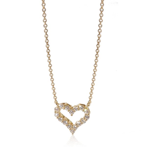 133329 fv 5840584c 548b 493f 8ccf d147f8ab53c3 Tiffany Co Heart Diamond Necklace in 18K Yellow Gold 025 CTW