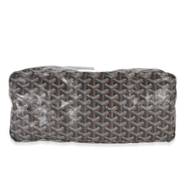 133362 stamp Goyard Black Goyardine Saint Louis PM