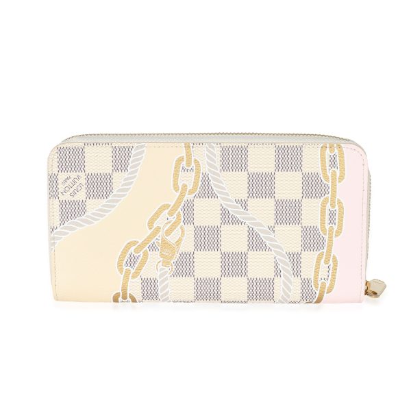 133378 pv Louis Vuitton Damier Azur Canvas Nautical Zippy Wallet