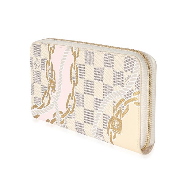 133378 sv Louis Vuitton Damier Azur Canvas Nautical Zippy Wallet