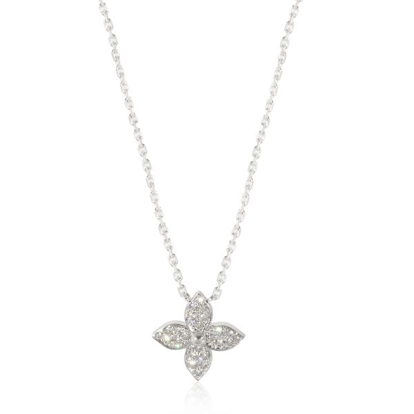 133399 fv 66ff55b3 012e 41ce 8cf8 de8915145413 Louis Vuitton Idylle Blossom Necklace in 18k White Gold 02 CTW