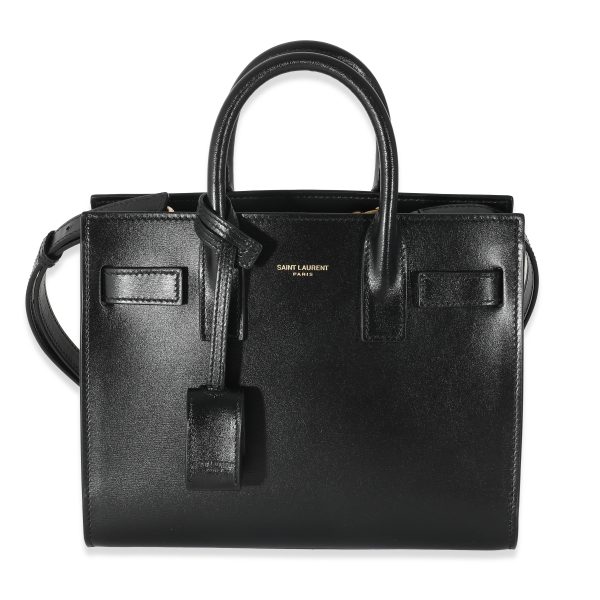 133484 fv Saint Laurent Black Shiny Leather Nano Sac De Jour