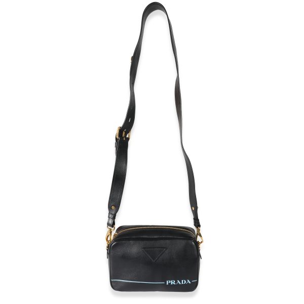 133490 ad1 Prada Black City Calf Mirage Camera Bag