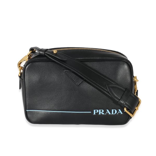 133490 bv Prada Black City Calf Mirage Camera Bag