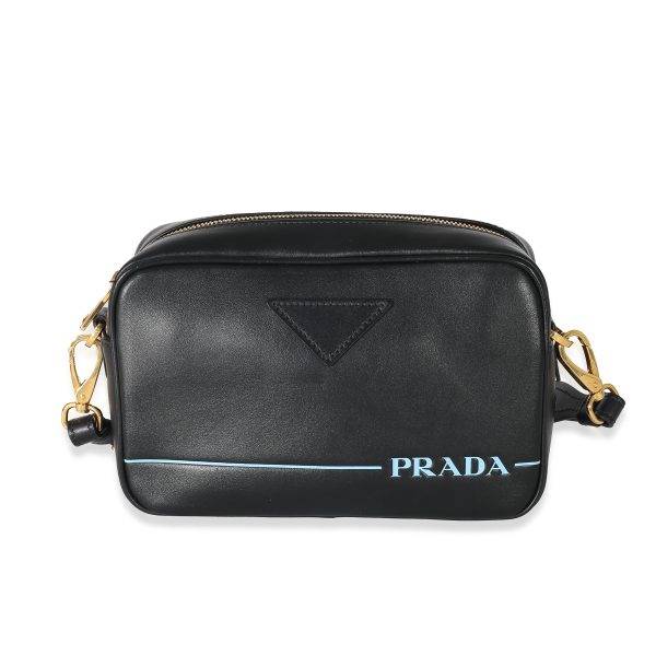 133490 fv Prada Black City Calf Mirage Camera Bag