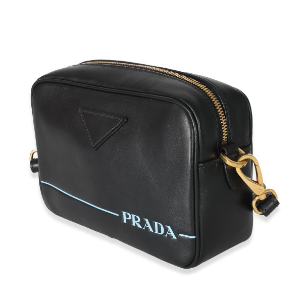 133490 sv Prada Black City Calf Mirage Camera Bag