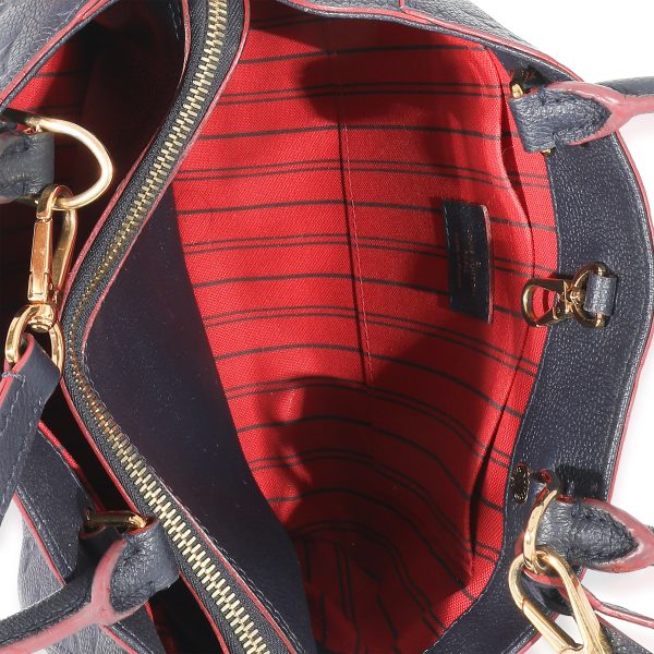 133506 ad1 Louis Vuitton Marine Rouge Monogram Empreinte Montaigne BB