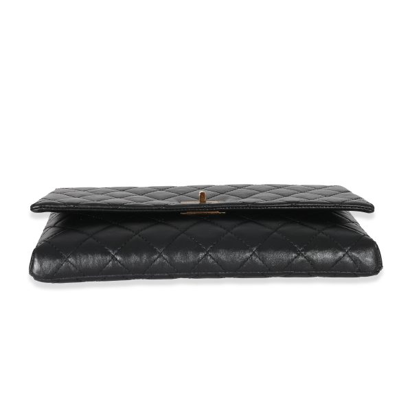 133588 ad1 a7977846 7c8b 4954 926f f1c5bedc400b Chanel Black Leather Reissue Fold Over Clutch