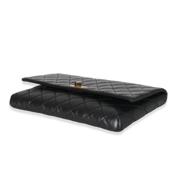 133588 ad2 409e8348 c90a 445d 90d8 28151b3ac72d Chanel Black Leather Reissue Fold Over Clutch