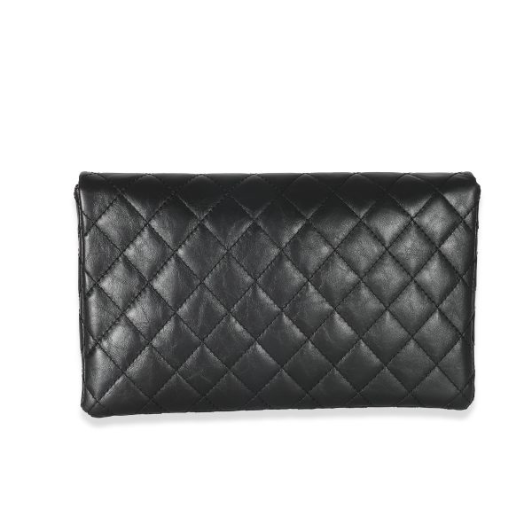 133588 bv 1e518589 30fa 4968 9eaa 9139b1eb856b Chanel Black Leather Reissue Fold Over Clutch