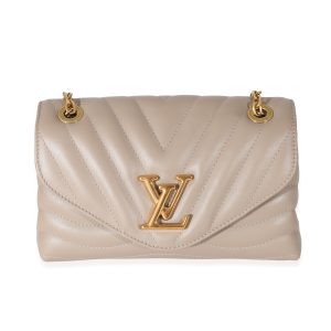 133619 fv 9e1ab914 e1a6 480a b9f8 c0b1c0016d17 Louis Vuitton Sabia Kaba MM Canvas Leather Handbag Beige White