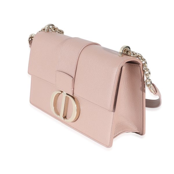 133676 sv Christian Dior Pink Calfskin 30 Montaigne East West Flap Bag