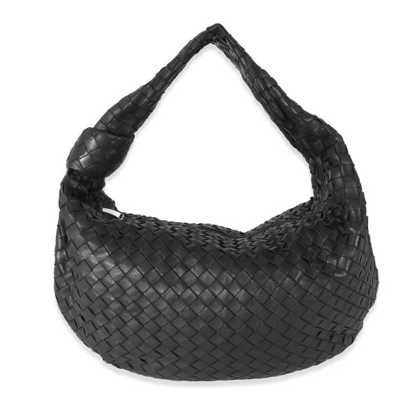 133681 fv a255166e b05f 402e b1d5 a56ff9e76d44 Bottega Veneta Black Intrecciato Lambskin Medium Jodie