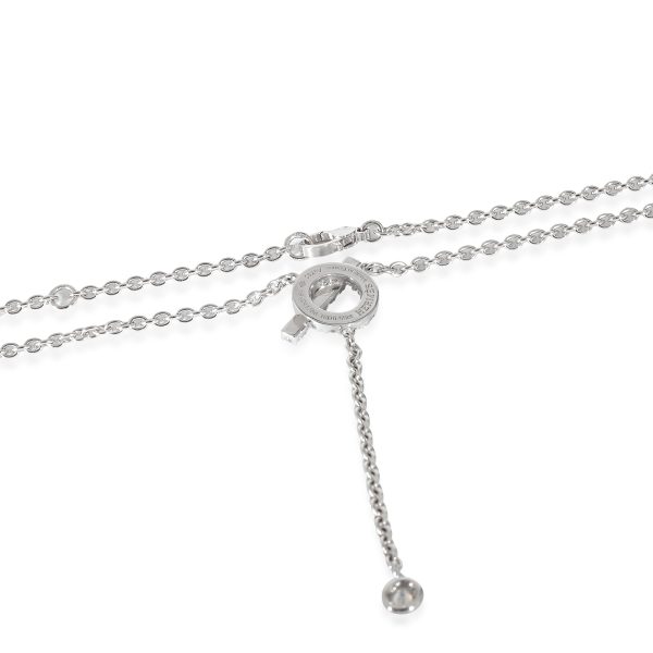 133700 clasp Hermès Finesse Fashion Necklace in 18k White Gold 055 CTW