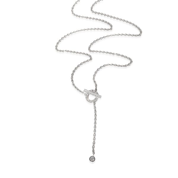 133700 pv Hermès Finesse Fashion Necklace in 18k White Gold 055 CTW