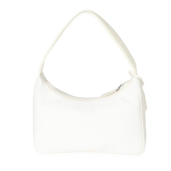 133731 pv Prada White Re Nylon Re Edition 2000 Mini Bag