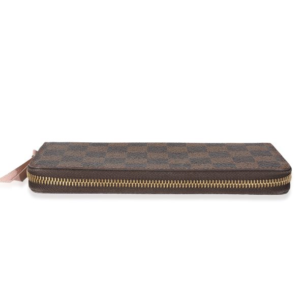 133853 box Louis Vuitton Damier Ebene Canvas Clemence Wallet