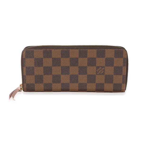 133853 pv Louis Vuitton Damier Ebene Canvas Clemence Wallet