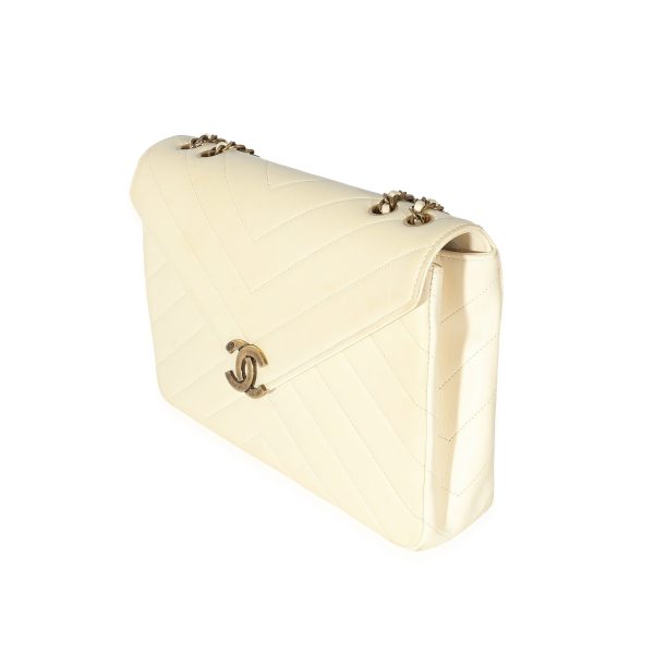 133869 sv cd042466 29f4 450c b606 c10738cc6045 Chanel Cream Chevron Lambskin Coco Envelope Flap Bag