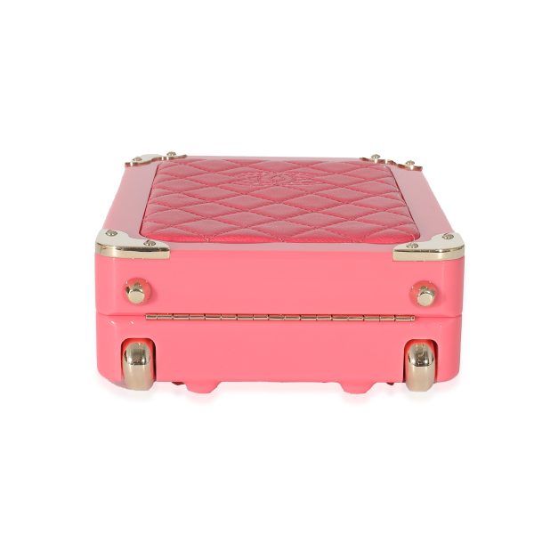 133892 box f4e6803d 9a5c 41f0 89bf 288b9e4f8192 Chanel Pink Plexi Lambskin Evening In The Air CC Trolley Minaudière Clutch