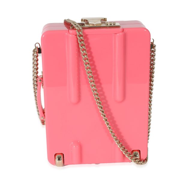 133892 pv 1f545e26 44ad 4feb 86f3 404641834e21 Chanel Pink Plexi Lambskin Evening In The Air CC Trolley Minaudière Clutch