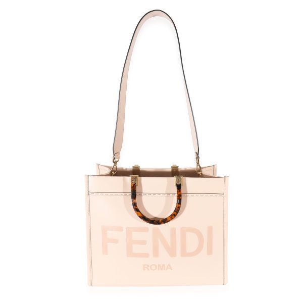 133906 ad1 Fendi Pink Poudre Calfskin Medium Sunshine Shopper