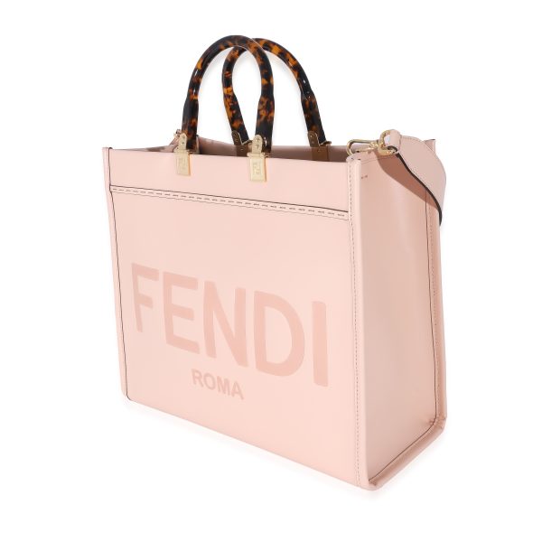 133906 sv Fendi Pink Poudre Calfskin Medium Sunshine Shopper