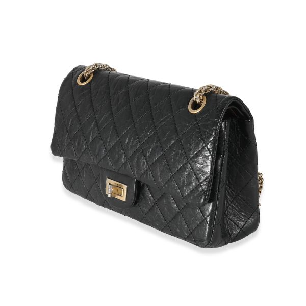 133924 sv bc04dc3a a534 4aa4 93b8 8fc45c82fb4c Chanel Black Aged Calfskin Quilted 255 Reissue 225 Flap Bag