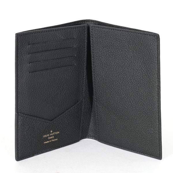 133944 ad1 Louis Vuitton Black Monogram Empreinte Passport Cover