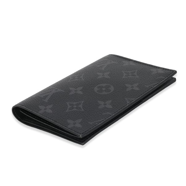 133945 clasp Louis Vuitton Monogram Eclipse Canvas Passport Cover