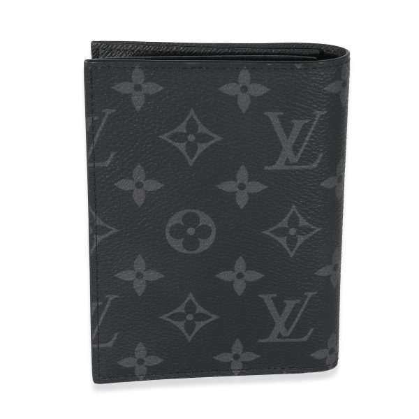 133945 pv Louis Vuitton Monogram Eclipse Canvas Passport Cover