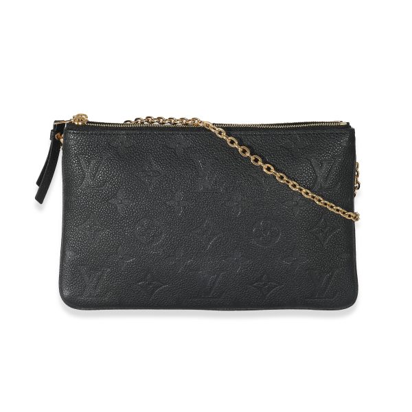 133946 pv 2542d27c f903 4403 91b6 69a0cc35b9a5 Louis Vuitton Black Monogram Empreinte Double Zip Pochette