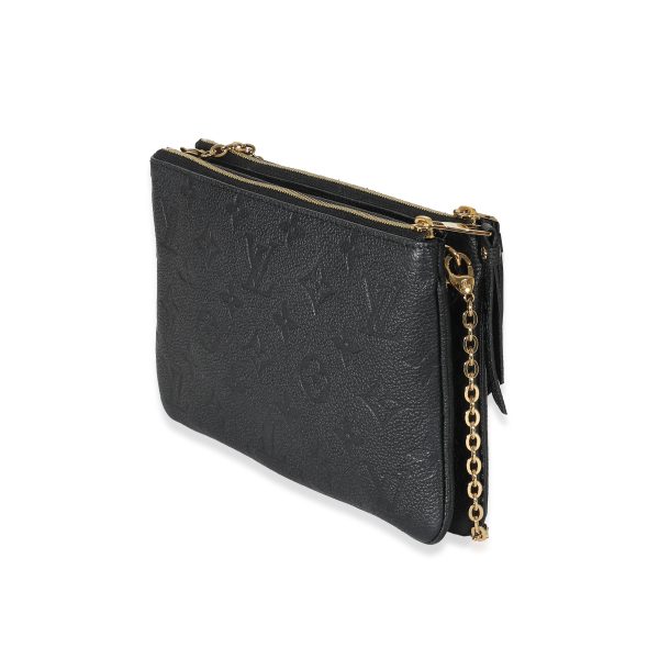 133946 sv 0d0cab76 4afc 4d46 85bf 82d5c59866d9 Louis Vuitton Black Monogram Empreinte Double Zip Pochette